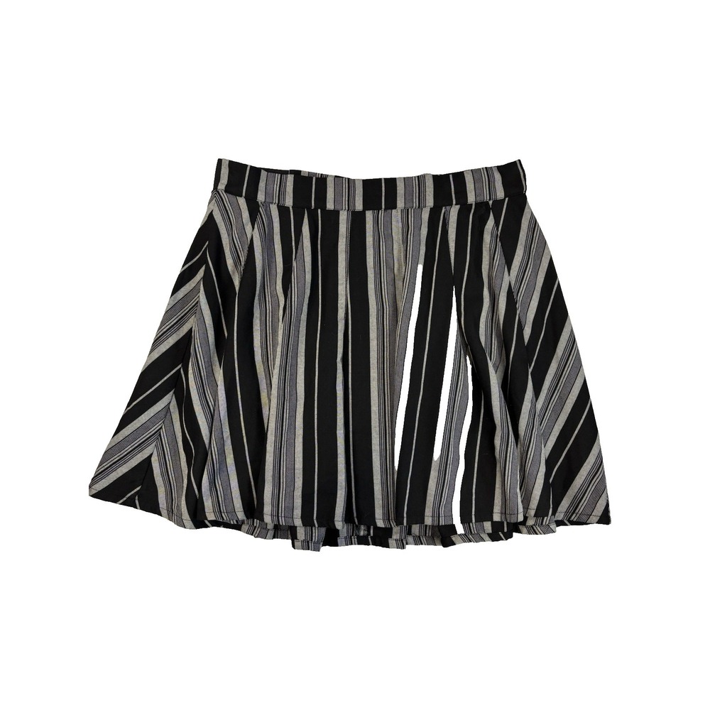 Torrid Women's 1 US14/ 16 Black Stripe Preppy Academia Skater Skirt Streetwear